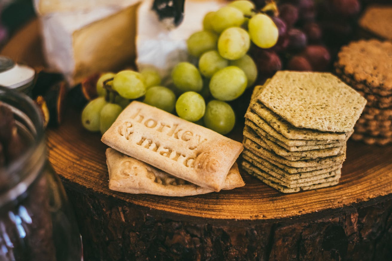 Horkey & Mardle crackers grazing table spread